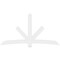 Ekena Millwork Alberta Architectural Grade PVC Gable Bracket, 96"W x 52"H x 2"D x 6"F, 13/12 Pitch GBP096X52X0206ALB00 - alternate 2